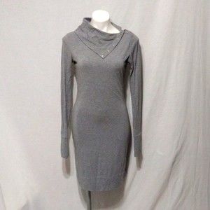 Diane Von Furstenberg Gray Midi Dress
